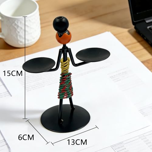 Estatua de hierro decorativa para hogar moderna miniatura 2