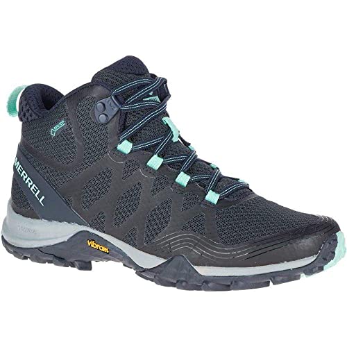 Image of Merrell Women's Siren 3 Mid GTX Waterproof Walking Shoe, Navy/Blue, 4