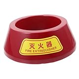 Lurrose Halterung Bodenständer für Pulverfeuerlöscher Stabile Kunststoffbasis für Praktischer Aufbewahrungsständer für Haushalt und Notfälle