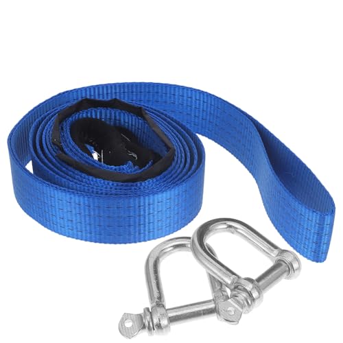 Cabilock Cinta de Remolque Reforzada con Gancho para Coche y Camión Correa Resistente para Emergencias y Remolque Seguro