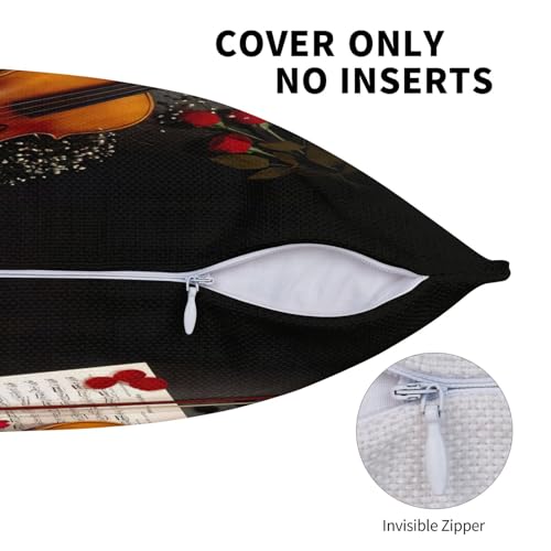 Housse de coussin violon de qualité pour décorer un salon élégant - 6