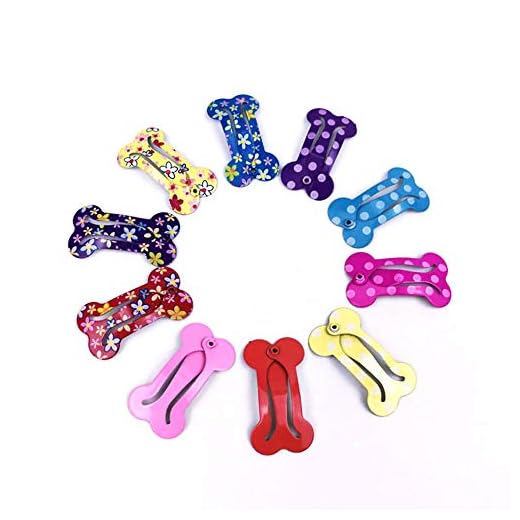 Ogquaton 10 Unids Mini Forma De Hueso De Perro Pinza De Pelo Mascota Creativa Horquilla Encantadora Accesorios Para El Cabello Tocado Para Cachorro De Color Al Azar