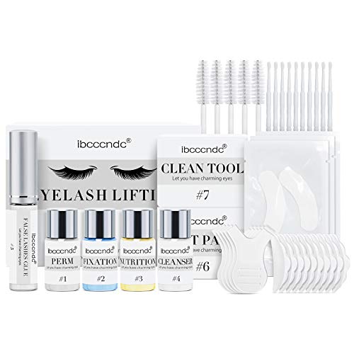 Lash Lift for Perming - Buqikma Eyelash Perming Kit Semi-Permanent Curling Wave Set for Salon and Personal Use