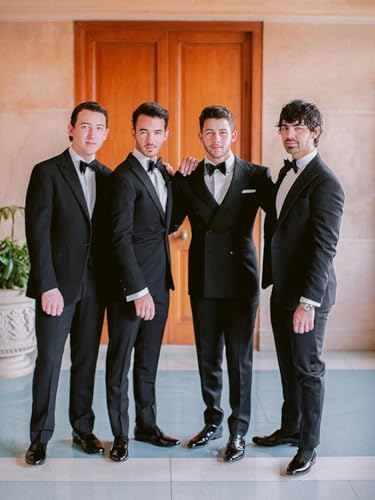 Men's 2 Piece Suits Slim Fit Suit Double Breasted Suit Set Formal Tuxedo for Wedding Prom Business Dinner Party3