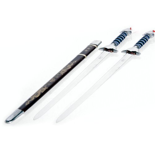 Tiger Claw Twin Straight Swords - Wushu Practice