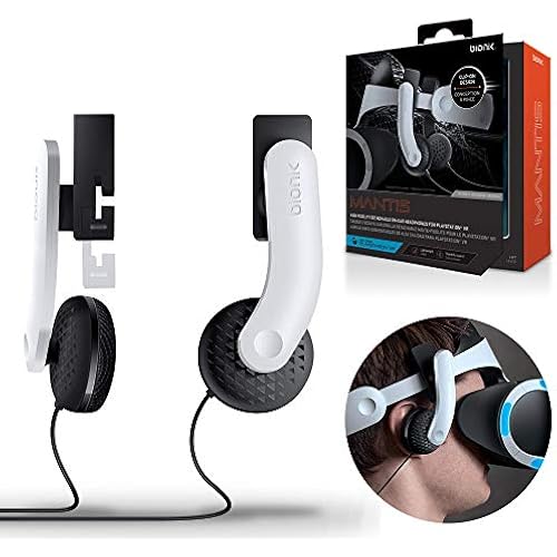 Bionik Mantis Attachable VR Headphones: Compatible with PlayStation VR, Adjustable Design, Connects Directly to PSVR, Hi-Fi Sound, Sleek Design, Easy Installation
