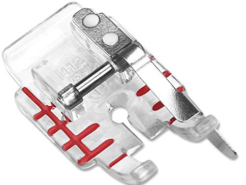 husqvarna viking presser foot - ZIGZAGSTORM 4129274-45 Snap On Clear Plastic 1/4