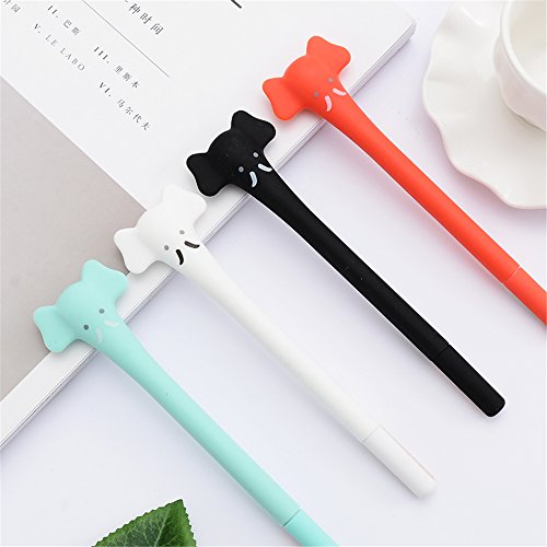 Cute Kawaii Cartoon Elephant Shape Gel Ink Pens School Office Supplies For Girls Stationery Novelty Pens For Kids Stationary (6) #TOP3