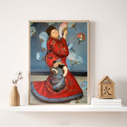 Fernando Botero Danseuse Fat Toile Murale pour Déco Salon Moderne
