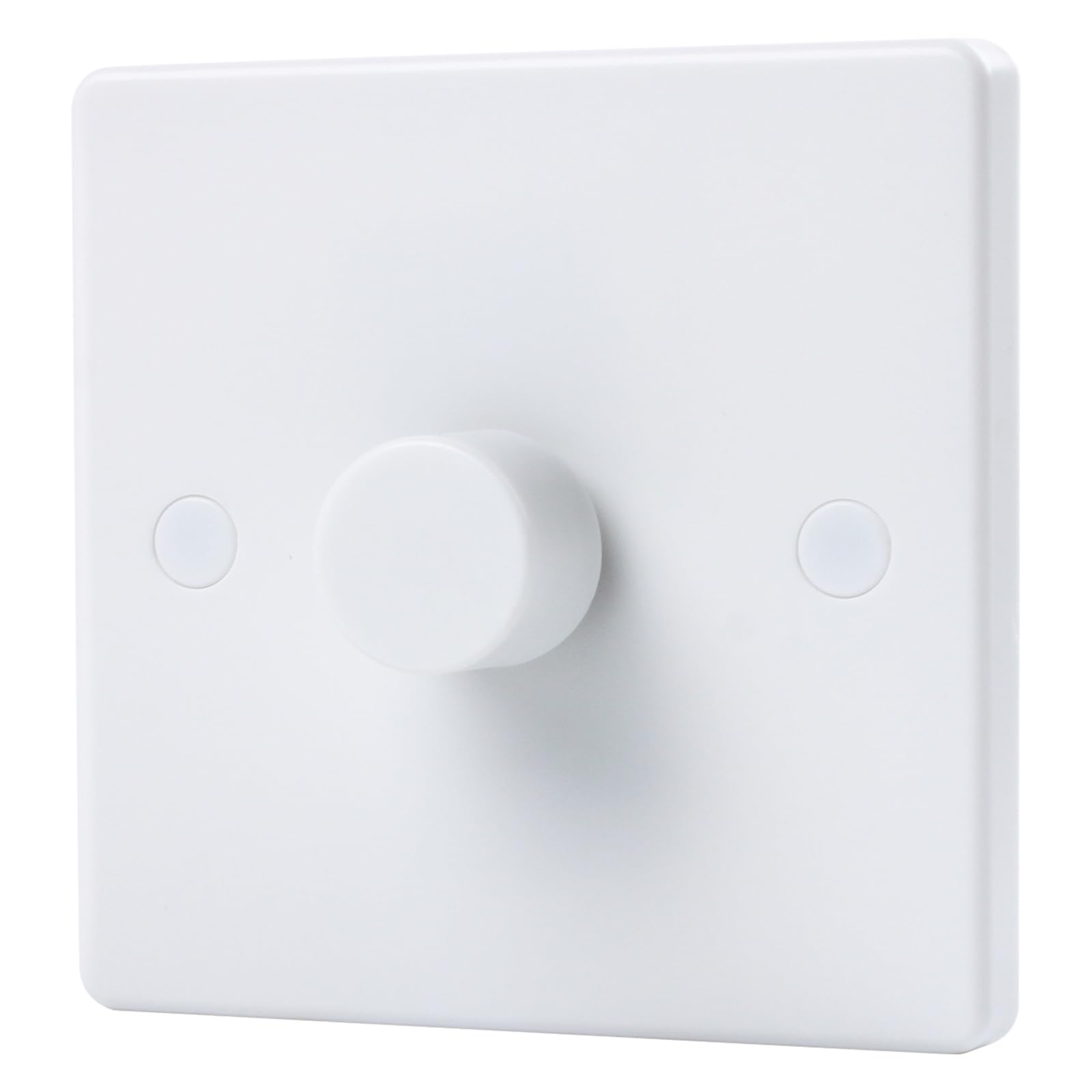 220-240V LED Dimmer Switch, 1 Gang 1 Way Trailing Edge Dimmer Switch, White