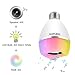 Texsens LED Bluetooth Light Bulb Speaker, Multi-Connected Music Bulbs, 8W E26 RGB + Warm White Color Changing Lamp with APP Control - Play Music Synchronously(1 Pack)