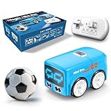 Magic Mini Rc Bus,RC Remote Control Sensor Car Gestures Follow Small Automatic Avoidance Patrol Line Driving Desktop Toy Car with Adjustment Led Expression Lights (Blue)