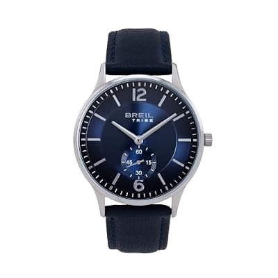 Breil Orologio Uomo, Bracciale in Pelle, Cassa 39 cm