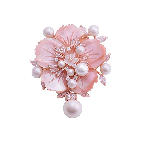 Accessoires de bijoux pour femmes broche assortie fleur perle