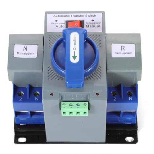 Dual Power Automatic Transfer Switch 110V 2P 63A Generator Changeover Switch 50/60Hz