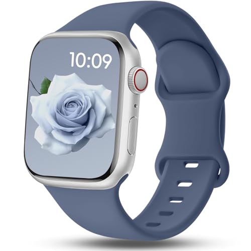 Image of Apple Watch Band for iWatch Series 11 10 9 8 7 6 5 4 3 SE Ultra | Sport Silicone Band Compatible with Apple Watch Bands 40mm 38mm 41mm 42mm 44mm 45mm 46mm 49mm Women Men, Waterproof Strap