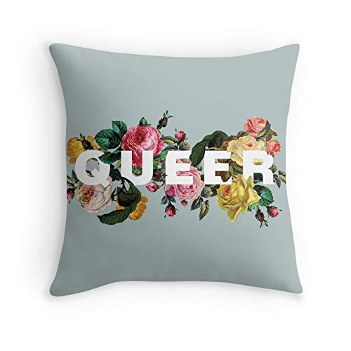 Queer (Antique Roses) Throw Pillow Christmas Soft Throw Pillows Covers