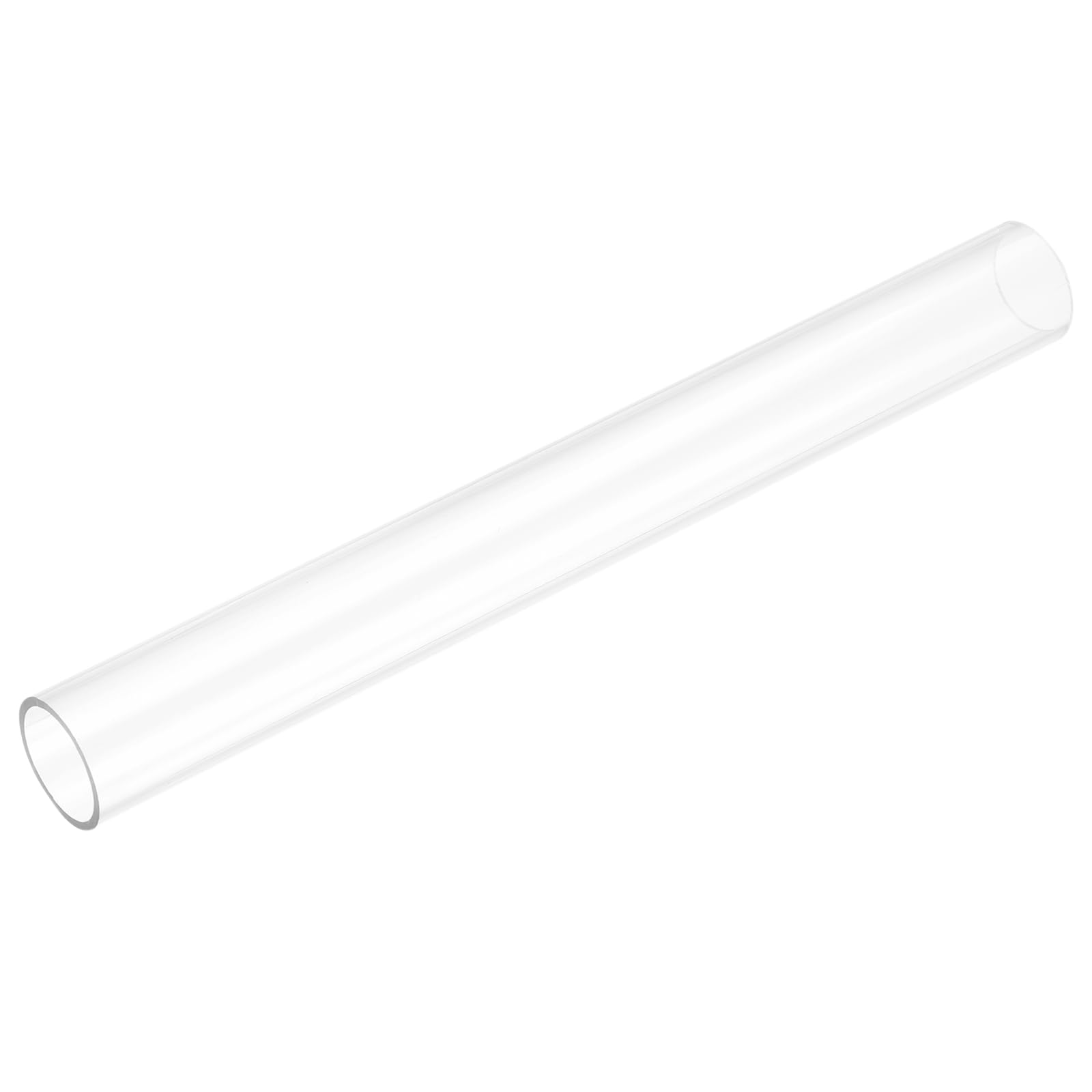 uxcell Rigid Round Clear Tubing 24mm(15/16") ID x 28mm(1 1/8") OD x 0.8Ft(250mm) Length Plastic Tube