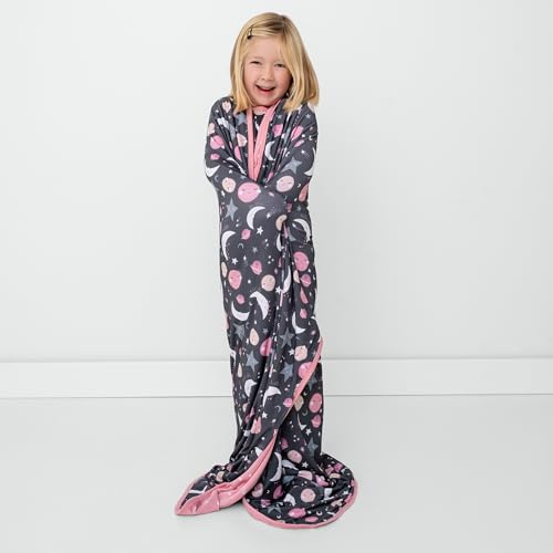 Image of Little Sleepies Cloud Blanket, 50 inch x 50 inch, Large, Pink to the Moon & Back