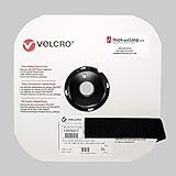 1.5' - VELCRO Brand Loop 1000 Woven Nylon Sew-On - Black | Loop Side Only, Hook Side Sold Separately