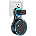 Wall Mount Stand for Echo Dot 2nd Generation 2018 Upgraded Hanger Holder Space-Saving in Bedroom, Bathroom, Kitchen and Office. Dot Accessories with short Charge cable and 2 gaskets (R0101-black)