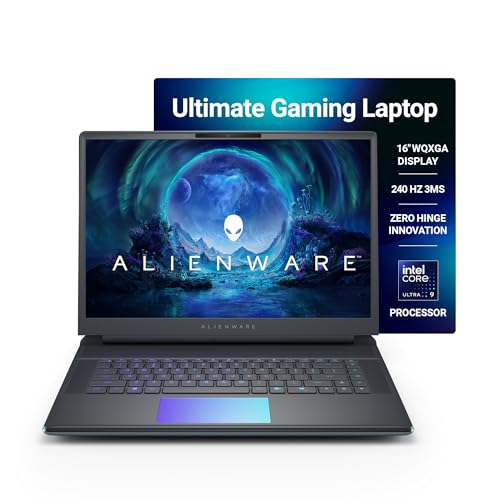 Image of Alienware 16 Area-51 Gaming Laptop, AI Enabled Core Ultra 9 275HX Proc, 32GB DDR5, 1TB SSD, RTX 5070Ti 12GB GDDR7 Graphics, 16.0 inch WQXGA 240Hz 500 nits Display, Liquid Teal Color, Win 11 + MSO'24,3.4kg
