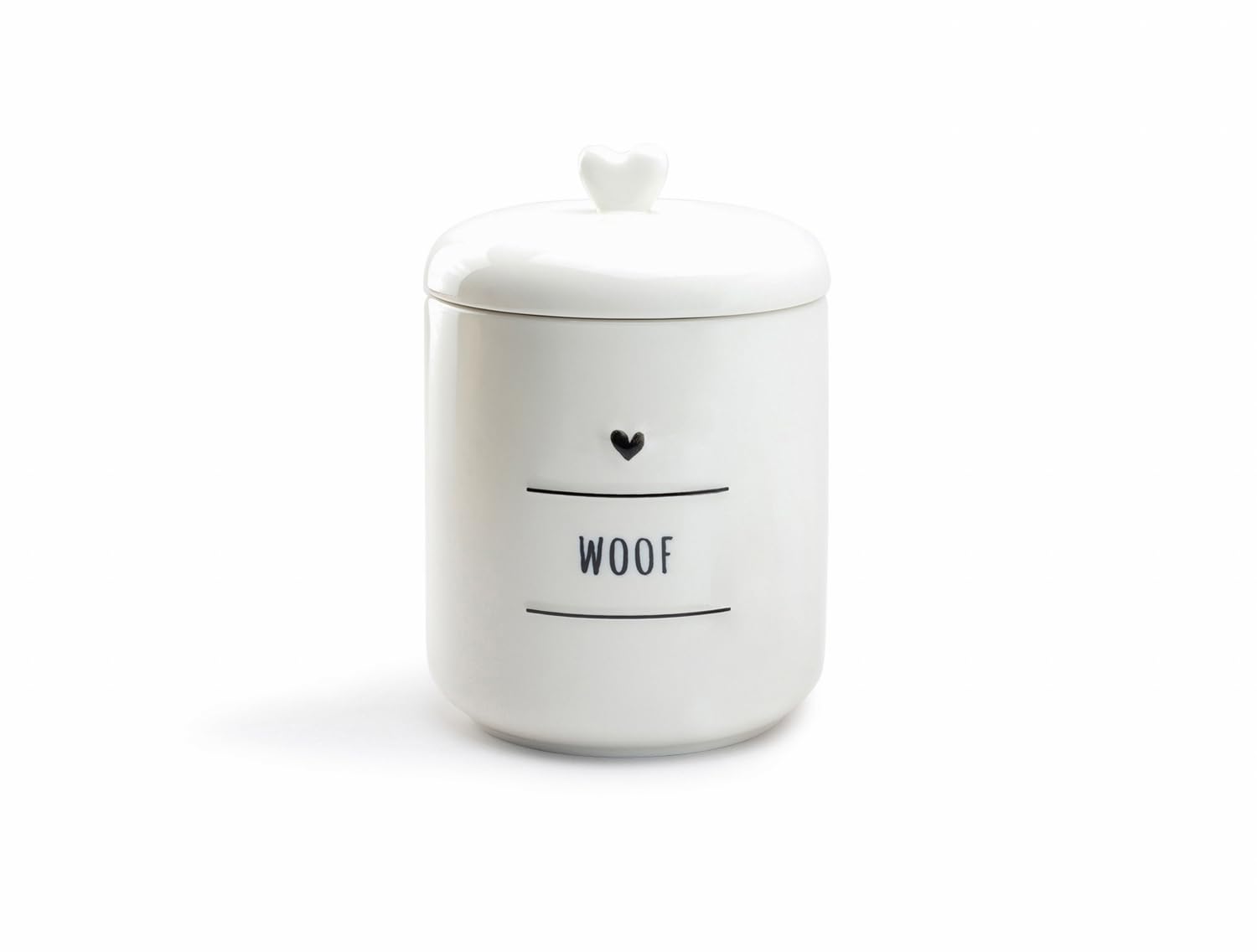 Grace Teaware Woof Pet Treat Jar Dog Cookie Ceramic