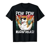 Chihuahua Pew Pew Dog Vintage Retro Sunset Dogs Guns Nerd T-Shirt