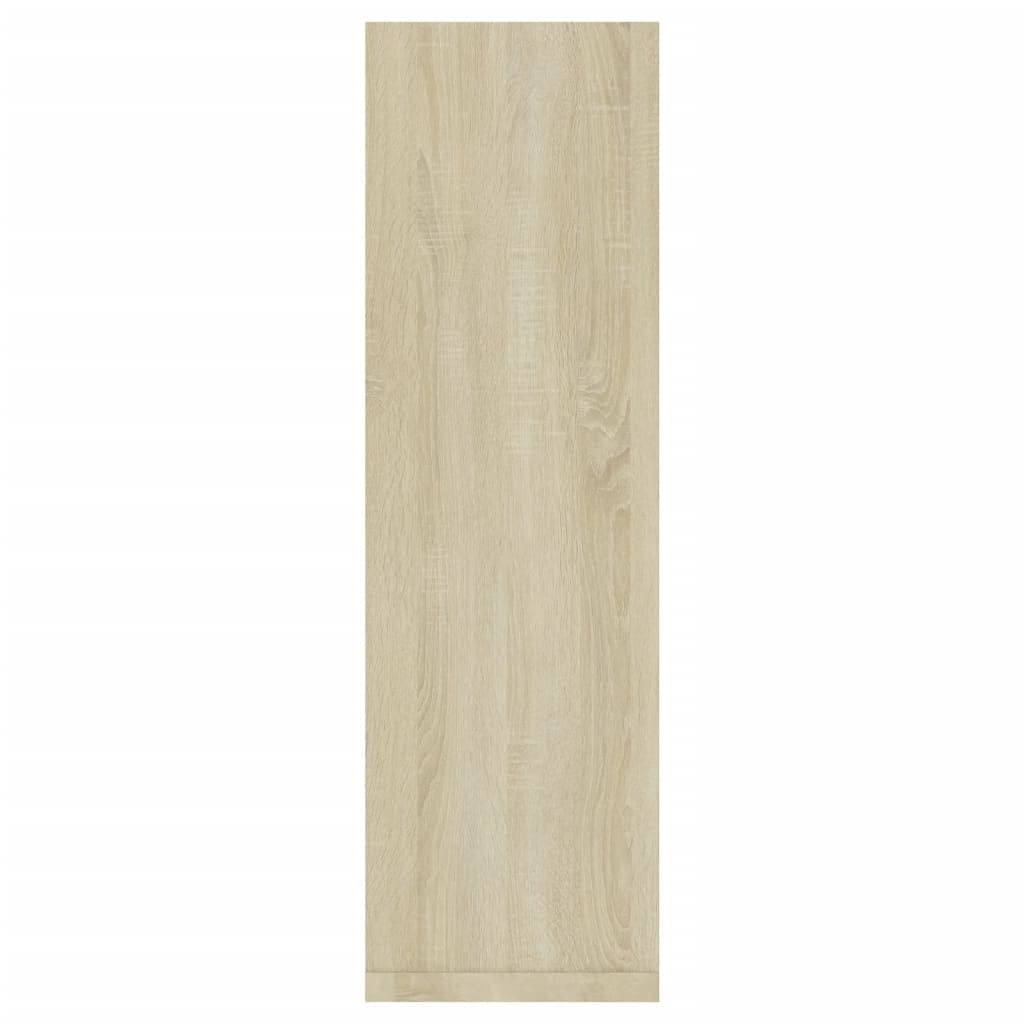 Regały ścienne, zestaw 2 sztuk, dąb Sonoma 50 x 15 x 50 cm, materiał drewnopochodny, wiszące półki do salonu, sypialni, kuchni, łazienki, korytarza, biura, niewidoczne systemy montażowe