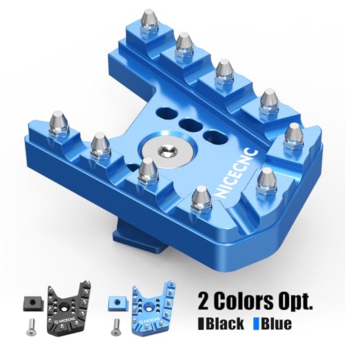 Image of NICECNC Blue Brake Lever Pedal Extender Compatible with Yamaha Tenere 700 /XTZ700 2019 2020 2021 2022 2023 2024, Tenere 700 Rally Edition 2020-2024