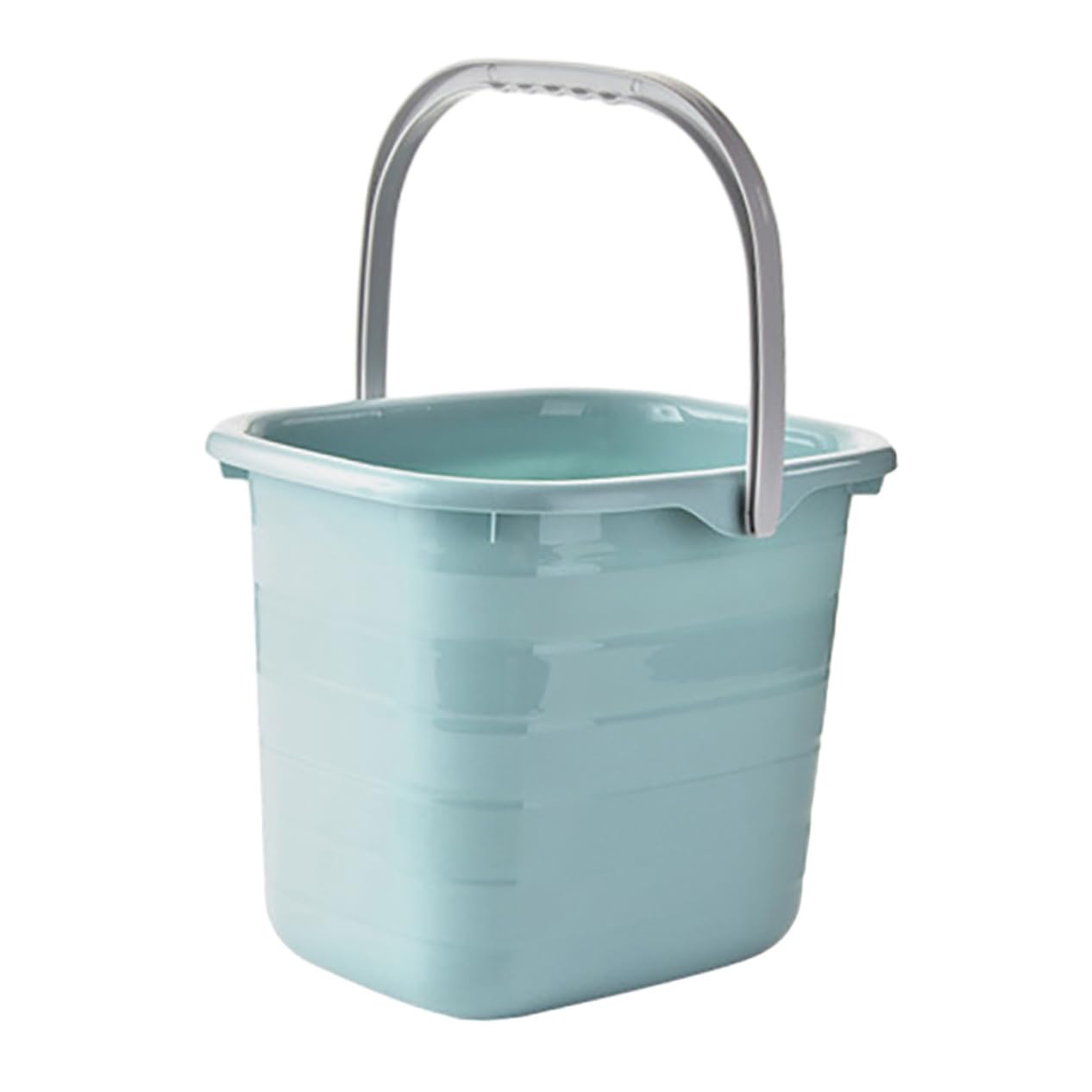 OUNONA Secchio Maneggevolezza che Facilita Trasporto di Plastica Manico Antiscivolo Rettangolare Capiente e Leggero per Famiglia e Giardinaggio