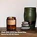 P.F. Candle Co. Classic Standard Scented Soy Wax Candle (7.2 oz) 40-50 Hour Burn Time, Amber Glass Jar, Made in The U.S.A. (Amber & Moss)