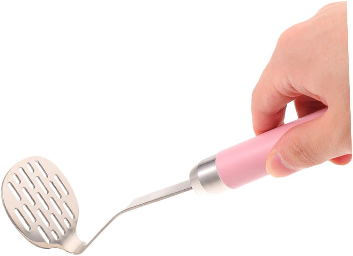 2pcs Potato Masher Manual Press Stainless Steel for Potatoes Vegetables and Fruits Reusable Kitchen Tool