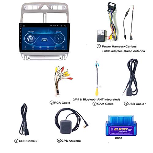 Navegación GPS para Peugeot 307 2004-2013 con Audio Estéreo y Canbus 3