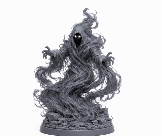 Hexen Miniatures Fantasy Monster Duo Set with Stat Card – 2 x 32mm Resin Tabletop RPG Miniatures – Collectible Creature Sets for Roleplaying, Wargaming & Painting ((07.Shadow))