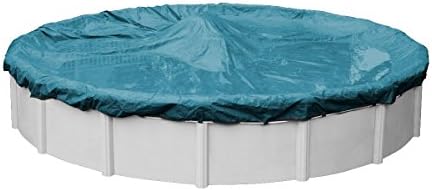 Pool Mate 5828-4 Guardian Winter Round Above-Ground Pool Cover, 28-ft, Teal Blue