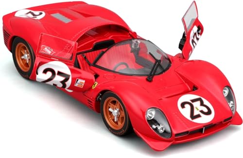Image of Bburago - 1 /24 Scale Model Compatible with Ferrari 330 P4 Daytona 1967 Racing Car Model