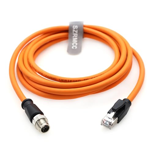 Cable Ethernet SZRMCC M12 X-Coded 8pin a RJ45 Cat6 2m miniatura 5