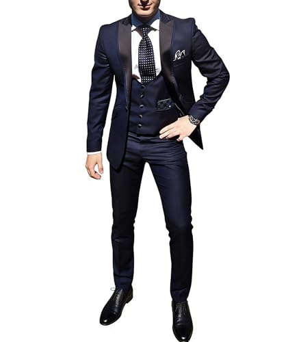 Veste de costume homme marié un bouton pour banquet sans plis et élégante