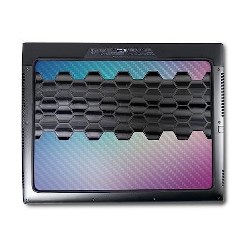 Image of MightySkins Carbon Fiber Skin Compatible with Alienware M18 R1 (2023) Full Wrap Kit - Vivid Fog | Protective, Durable Textured Carbon Fiber Finish | Easy to Apply & Change Styles | Made in The USA