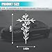GAOLAOSY Cross & Floral Car Sticker Decal, Christian Vehicle Window Sticker, Vinyl Waterproof Automotive Bumper Decal, Religious Flower Sign Auto Decoration Accessories for Truck, SUV (1PC)