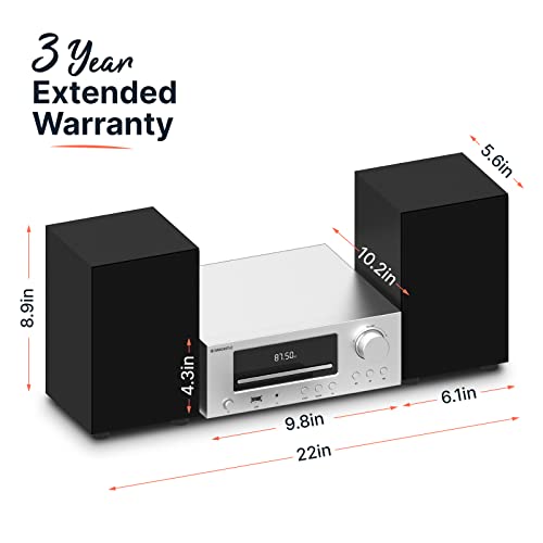 Oakcastle 1000002879 Bluetooth Stereo Shelf System And Cd Player thumb #3