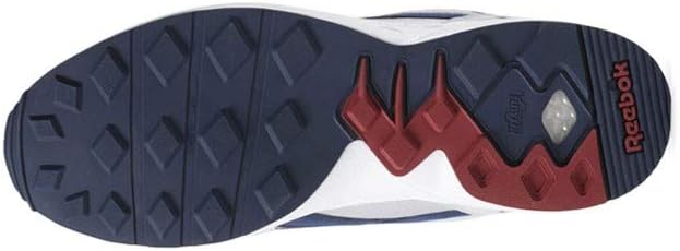 Reebok Unisex-Adult Pyro Cold Grey/Collegiate Navy/Meteor Red/White 4.5