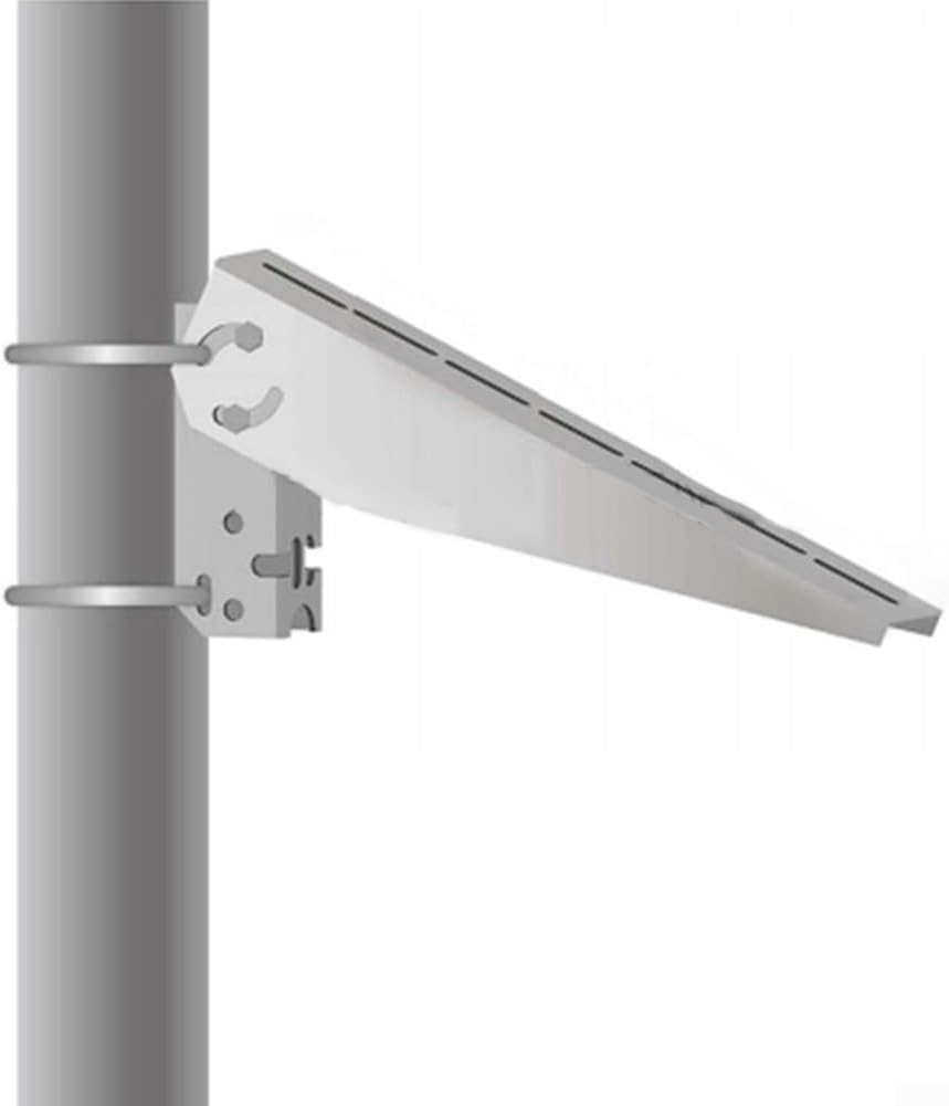 Soporte de montaje de extensión de poste, soporte de poste de panel solar único fuerte y seguro para una colocación cómoda, apto para tuberías de agua/tubo de acero, soportes de pared y suelo