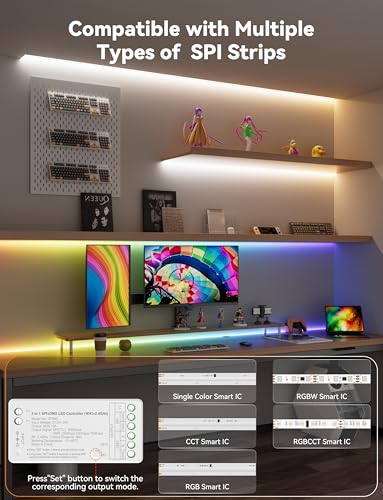 Tira LED RGB Smart IC PAUTIX 5m con Control WiFi y Adaptador 24V miniatura 6