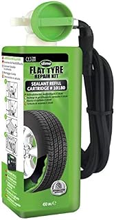 Slime CRK0305-IN Flat Tyre Puncture Repair, Smart Repair, Emergency Kit for Car Tyres, Includes Sealant and Tyre Inflator Pump, Suitable for Cars and Other Highway Vehicles, 15 Min Fix