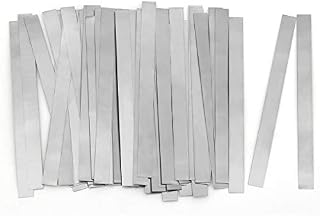 CoiTek 50 Pcs Pure Nickel Strip, 99.6% Nickel Plated Strip for 18650 Soldering Tab for High Capacity Lithium Battery, NiMh and NiCd Battery Pack and Spot Welding Accessories (0.15 * 8 * 50 mm)