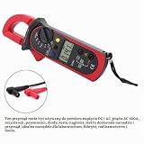 Cyfrowy Multimetr Cęgowy, Prąd Ac 400A 600 V Napięcie Ac I Dc Miernik Cęgowy Lcd 4000 Zliczeń Tester Diod True-Rms, Dla Pojemności, Ciągłości, Rezystancji, Częstotliwości (czerwony)