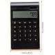 Dioche Taschenrechner, Tragbarer 10-stelliger Taschenrechner, ultradünn, mit Solar- oder Akkubetrieb, LCD-Display für Homeoffice und Business(Schwarz)