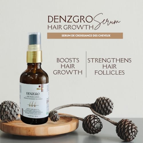 Image of Denzgro Hair Growth Serum for Women & Men - 50 ML | Strengthens Roots, Reduces Hair Fall, Promotes Hair Regrowth | Non-Greasy, Fast Absorbing Formula | With Biotin & Plant Extracts